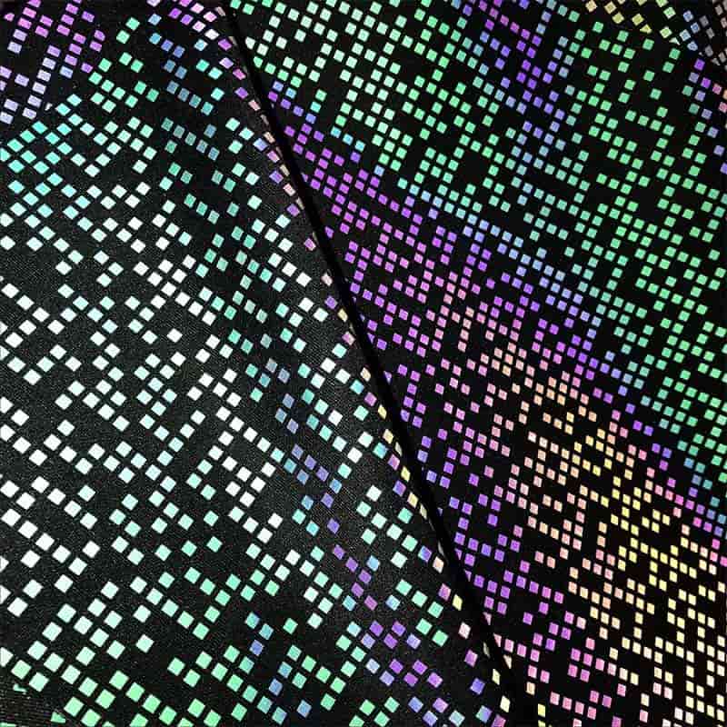 炫彩印花小方格华体会平台-华体会(中国)布